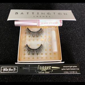NEW Battington Lashes & KVD Dagger Tattoo liner